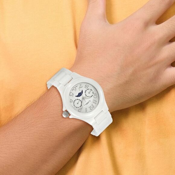 Chisel Ladies White Ceramic White Dial Watch - Picture 2 of 3